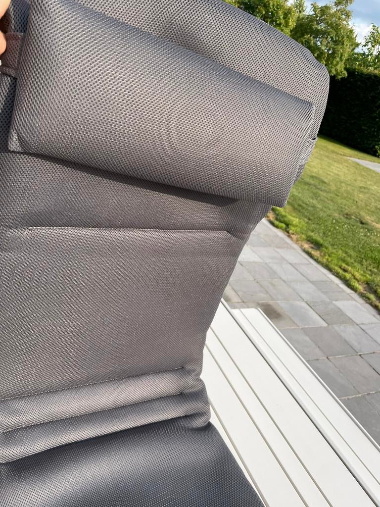 2 kussens grijs OLEFIN voor relaxzetel Lira of Lafuma  NIEUW, Jardin & Terrasse, Chaises longues, Neuf, Enlèvement ou Envoi