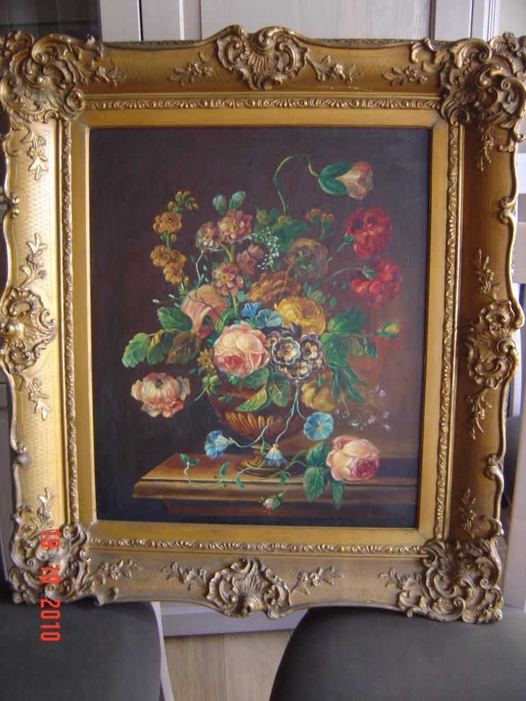 Bloemenschilderij, prachtig klassiek meesterwerk, Ophalen