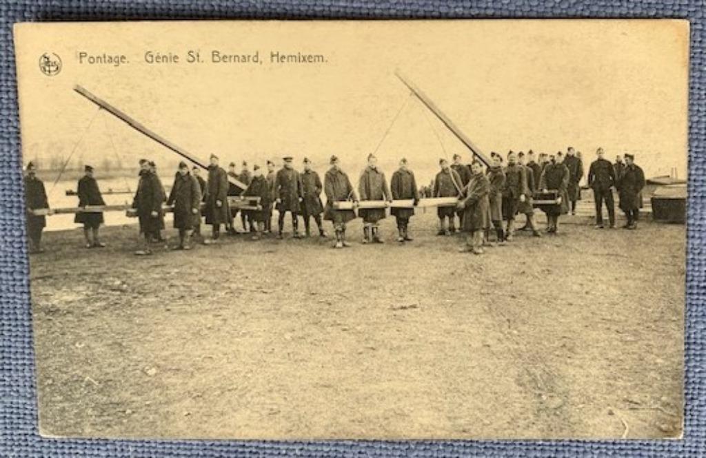 7) HEMIXEM - Hemiksem - Pontage Génie St Bernard - ca. 1920, Verzamelen, Ophalen of Verzenden, Voor 1920, Ongelopen, Antwerpen