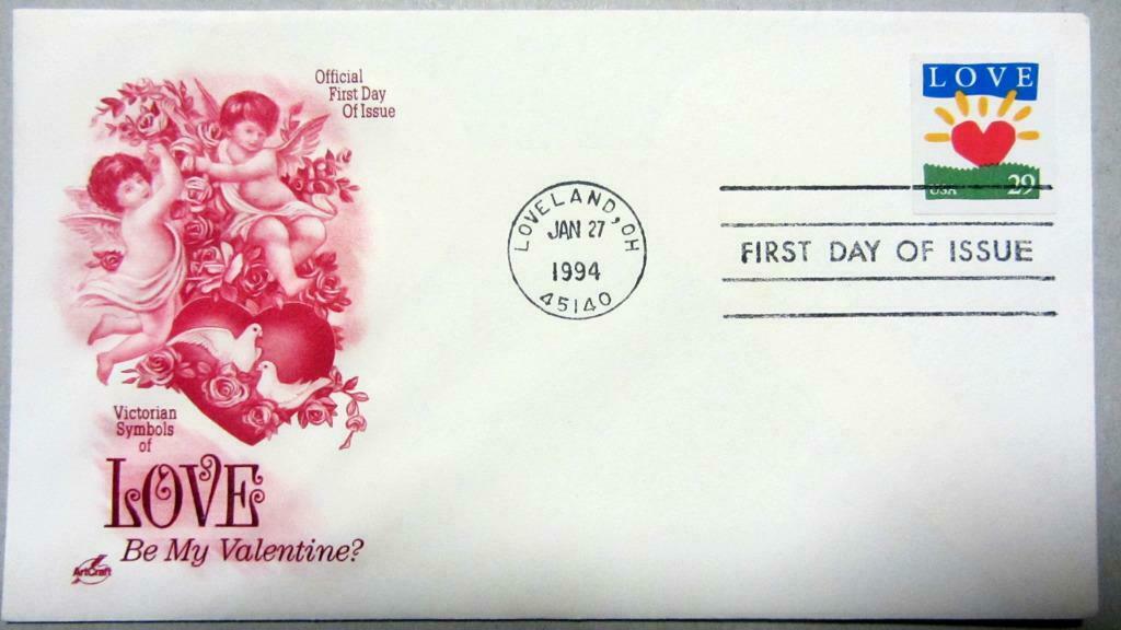 FDC- LOVE- SPECIALE GELEGENHEDEN- U.S.A., Postzegels en Munten, Ophalen of Verzenden, Gestempeld, Overige thema's