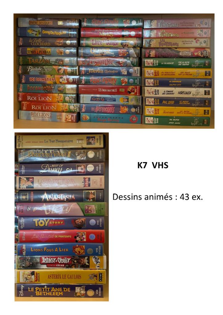 Lot de K7 vidéo VHS, Alle leeftijden, Ophalen, Gebruikt, Overige genres