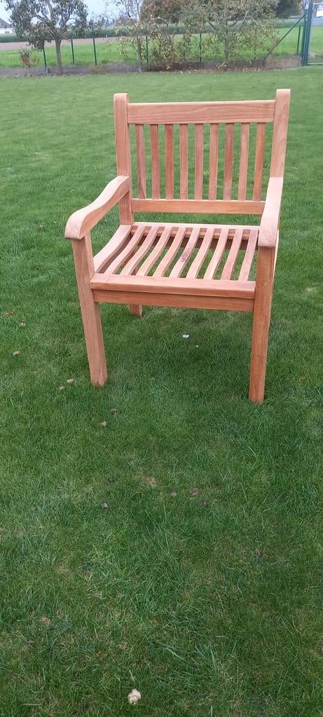 Zes massief teakhouten stoelen, Tuin en Terras, Tuinbanken, Ophalen, Nieuw, Teakhout
