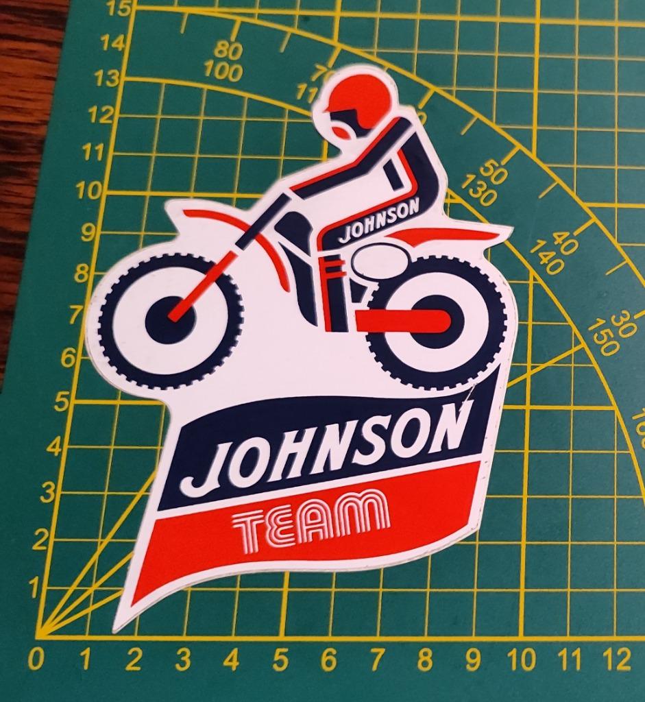 Sticker Johnson Motorcross team, Ophalen of Verzenden
