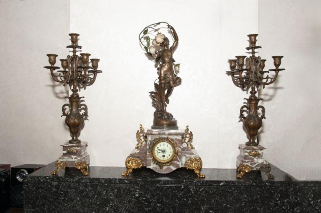 Schouw garnituur, Ophalen, Koper of Brons