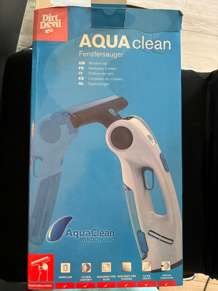 Dirt devil aqua clean raamreiniger (cw)*, Elektronische apparatuur, Stoomapparaten, Zo goed als nieuw, Ophalen of Verzenden