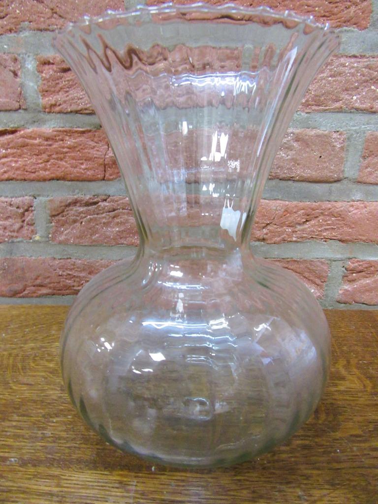 Doyen optische glazen vaas, Antiek en Kunst, Ophalen of Verzenden
