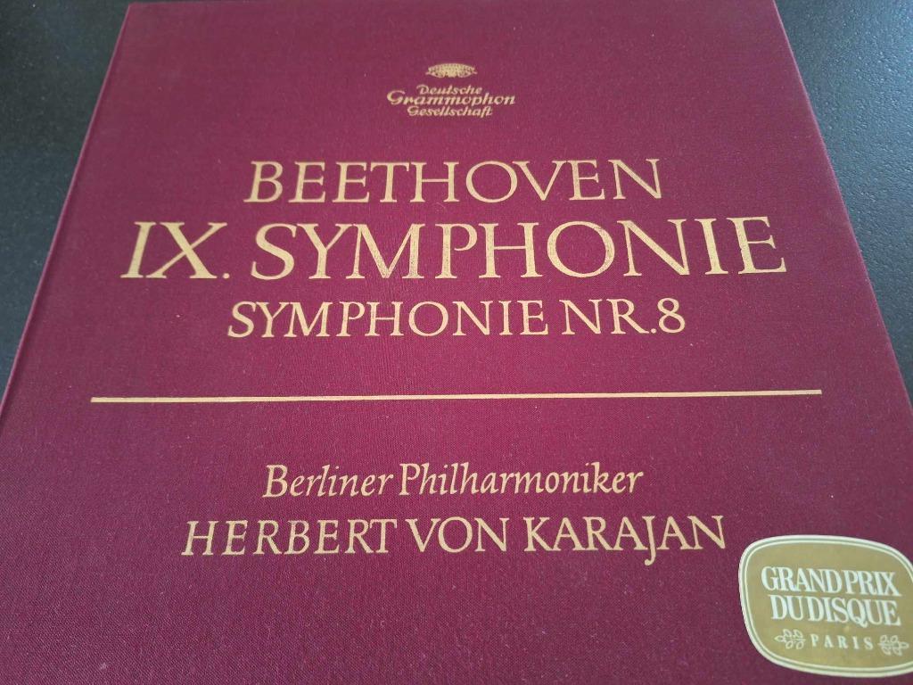 Beethoven / Karajan - IX. Symphonie / Symphonie Nr. 8 - Box, Cd's en Dvd's, Vinyl | Klassiek, Ophalen of Verzenden, Kamermuziek