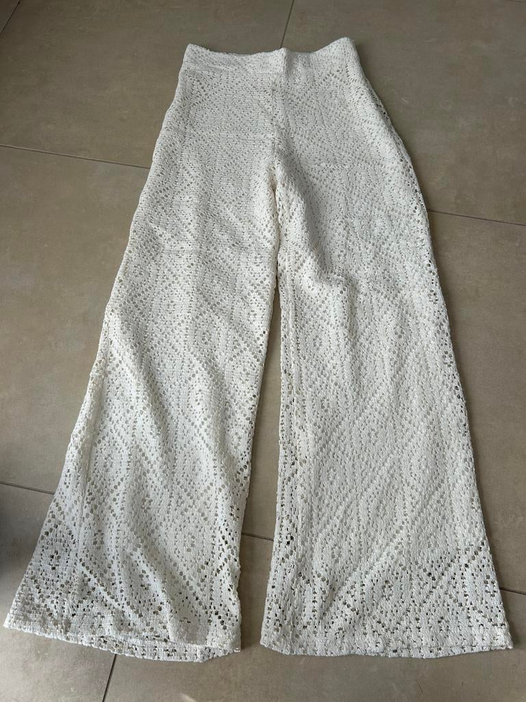 Creme broek maat L, Ophalen of Verzenden, Zo goed als nieuw, Maat 42/44 (L)