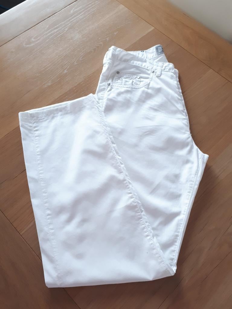 Witte broek versace maat 32/46, Kleding | Dames, Wit, Ophalen of Verzenden, Zo goed als nieuw, Versace