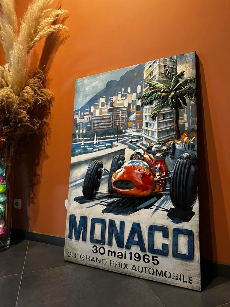 Tableau en métal Monaco 120/80, Enlèvement, Comme neuf