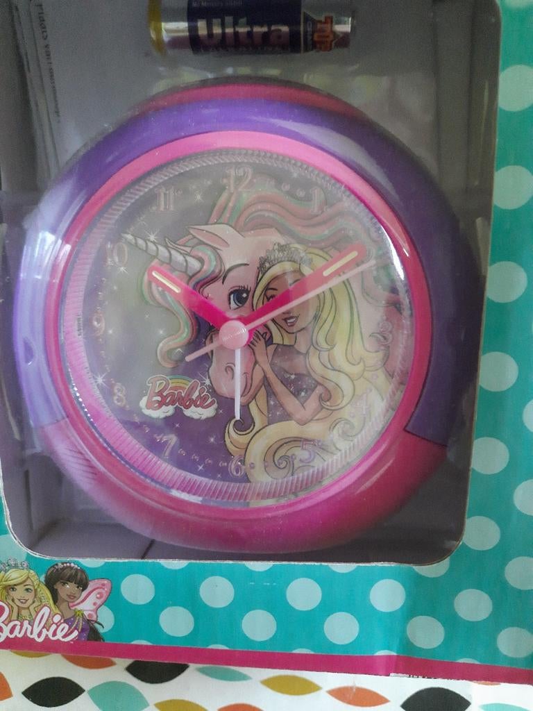 REVEIL BARBIE *NEUF* dans son emballage d'origine close, Enlèvement, Neuf, Violet, Fille