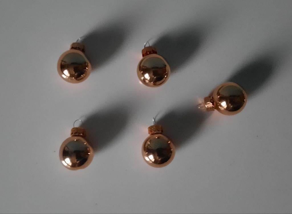 5 kerstballen, Ophalen of Verzenden, Zo goed als nieuw, Versiering