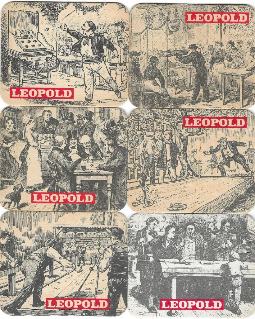 bierviltjes 7st Leopold volksspelen, Verzenden