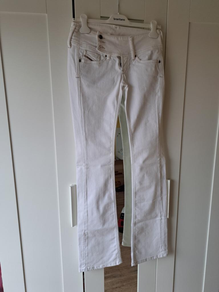 Pantalon blanc fille DIESEL (W 27-L 34), Ophalen of Verzenden, Zo goed als nieuw