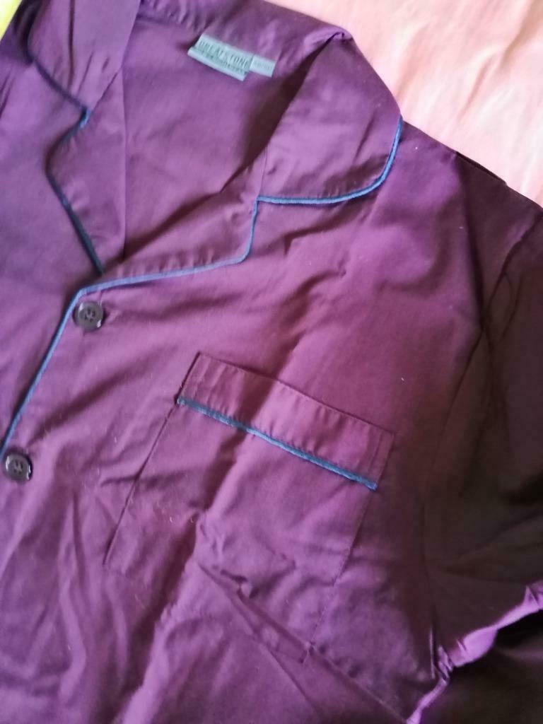 pijama heren bordeau maat 48/50 nieuw, Vêtements | Hommes, Pyjamas, Enlèvement ou Envoi, Taille 48/50 (M)