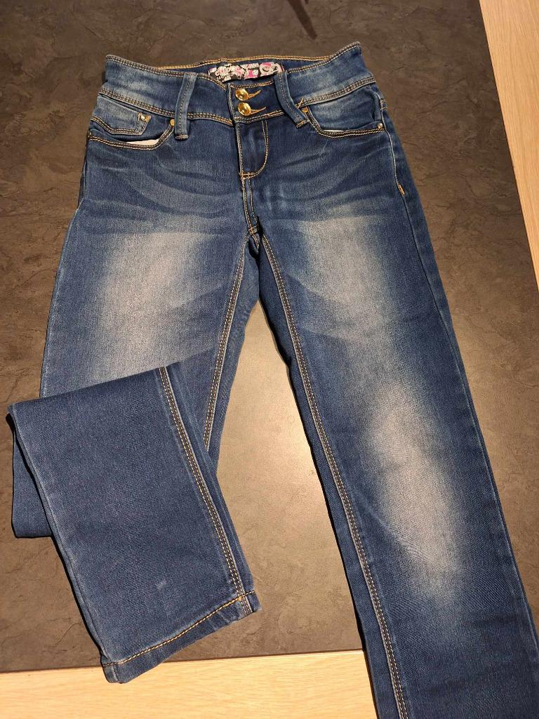 kinder jeans/bloesjes/kleed mt 140 tot 152, Kinderen en Baby's, Ophalen of Verzenden, Zo goed als nieuw, Maat 146