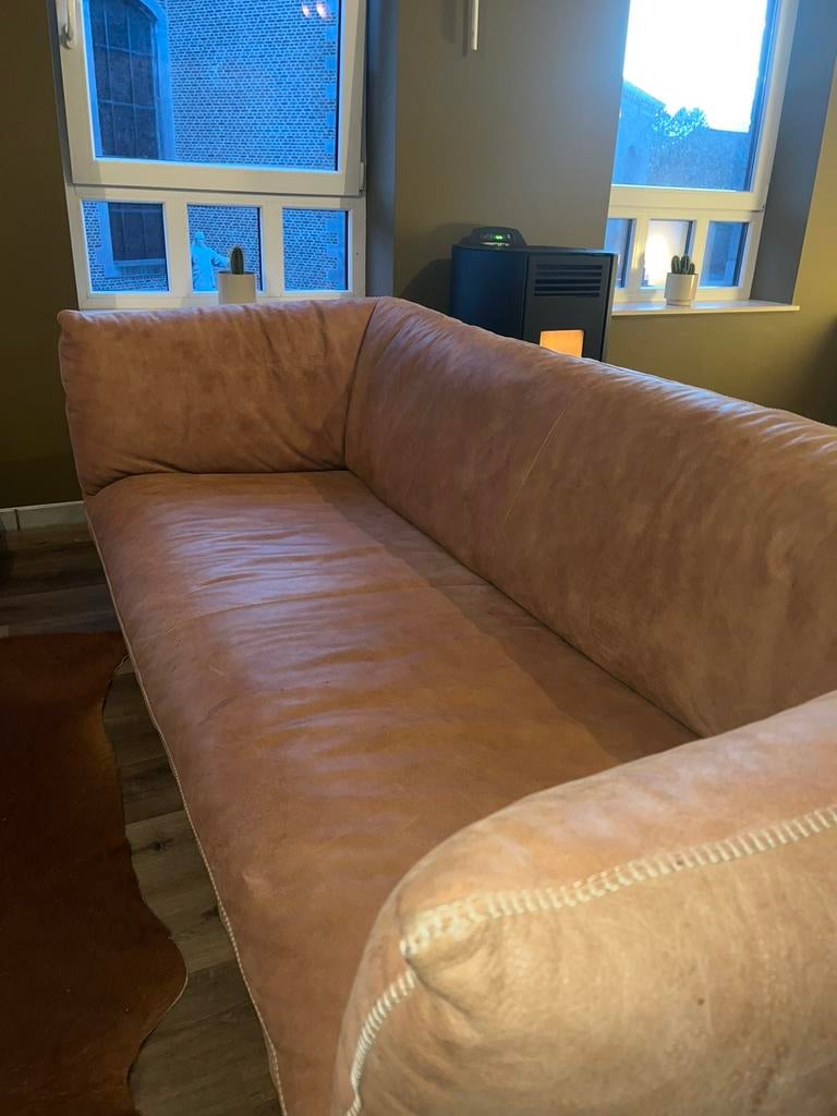 Musterring leren bank. Top staat!, Envoi, Comme neuf, Cuir