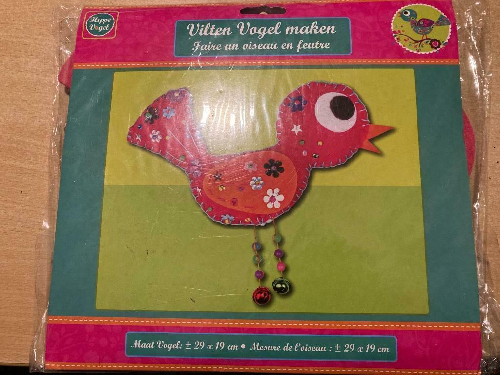 Knutselgerief vilten vogel maken (nog in verpakking), Hobby & Loisirs créatifs, Feutre, Enlèvement, Neuf