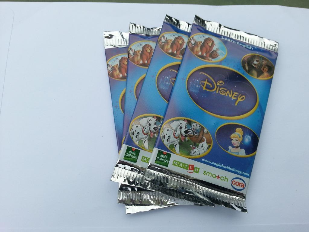 4 zakjes Disney (learn Englsh) kaarten (Delhaize ...) 2015, Collections, Enlèvement ou Envoi
