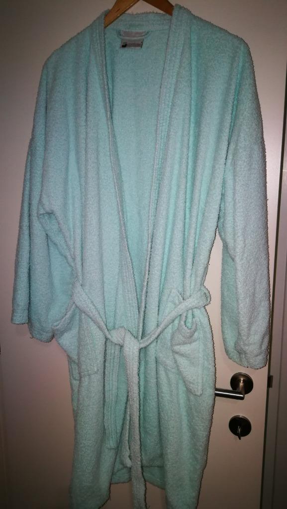 Peignoir en éponge vert pastel - Santens - taille 50-54, Taille 46/48 (XL) ou plus grande, Enlèvement ou Envoi, Santens, Comme neuf