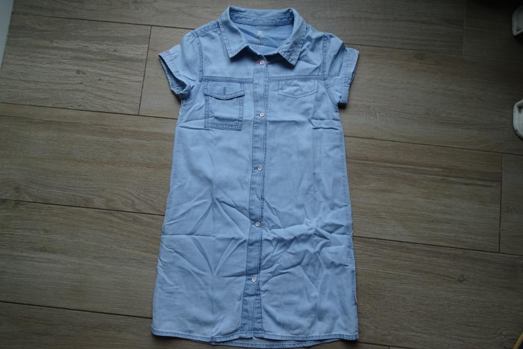 Tof jeanskleedje Hema maat 122 / 128, Kinderen en Baby's, Kinderkleding | Maat 122, Gebruikt, Meisje, Ophalen of Verzenden, Jurk of Rok
