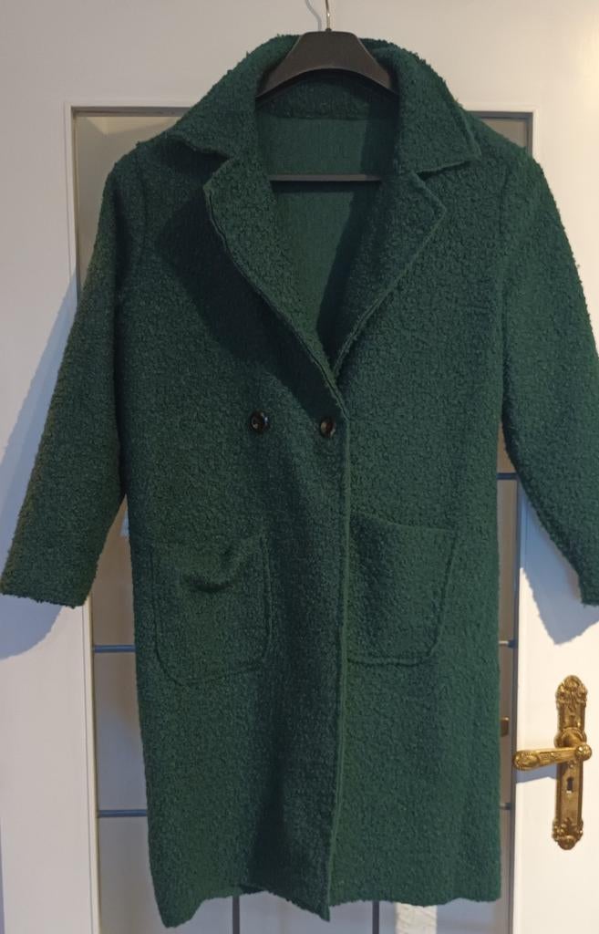Lange mantel, Ophalen, Maat 42/44 (L), Groen