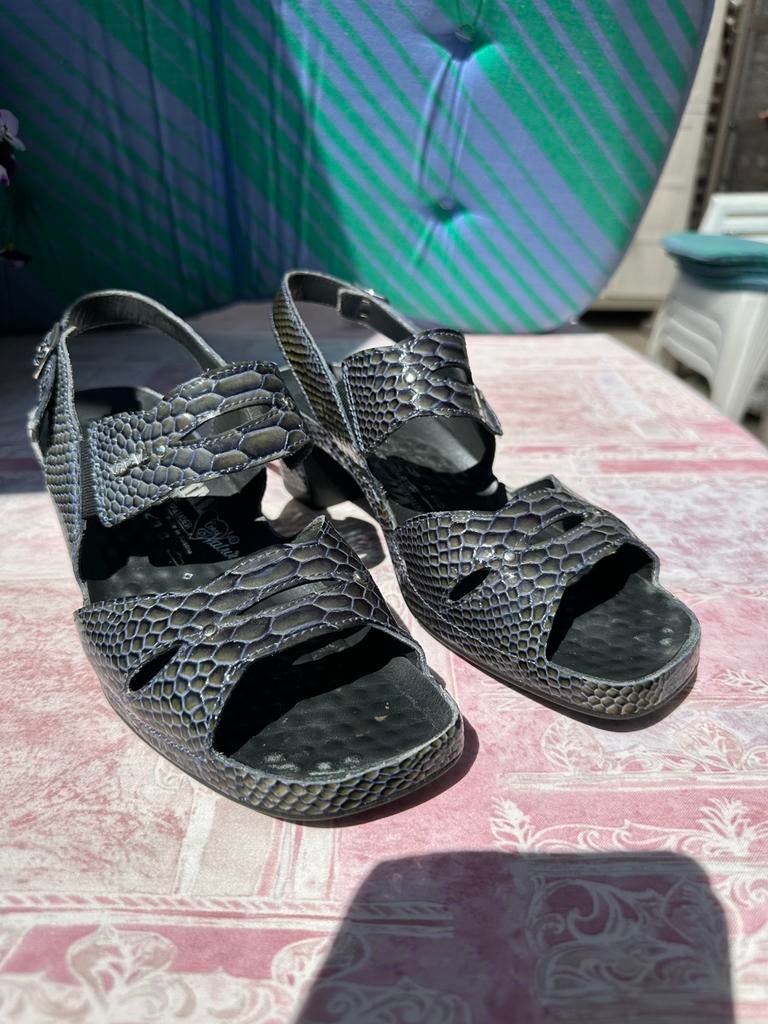 Sandalen, Ophalen, Vital, Blauw, Sandalen of Muiltjes
