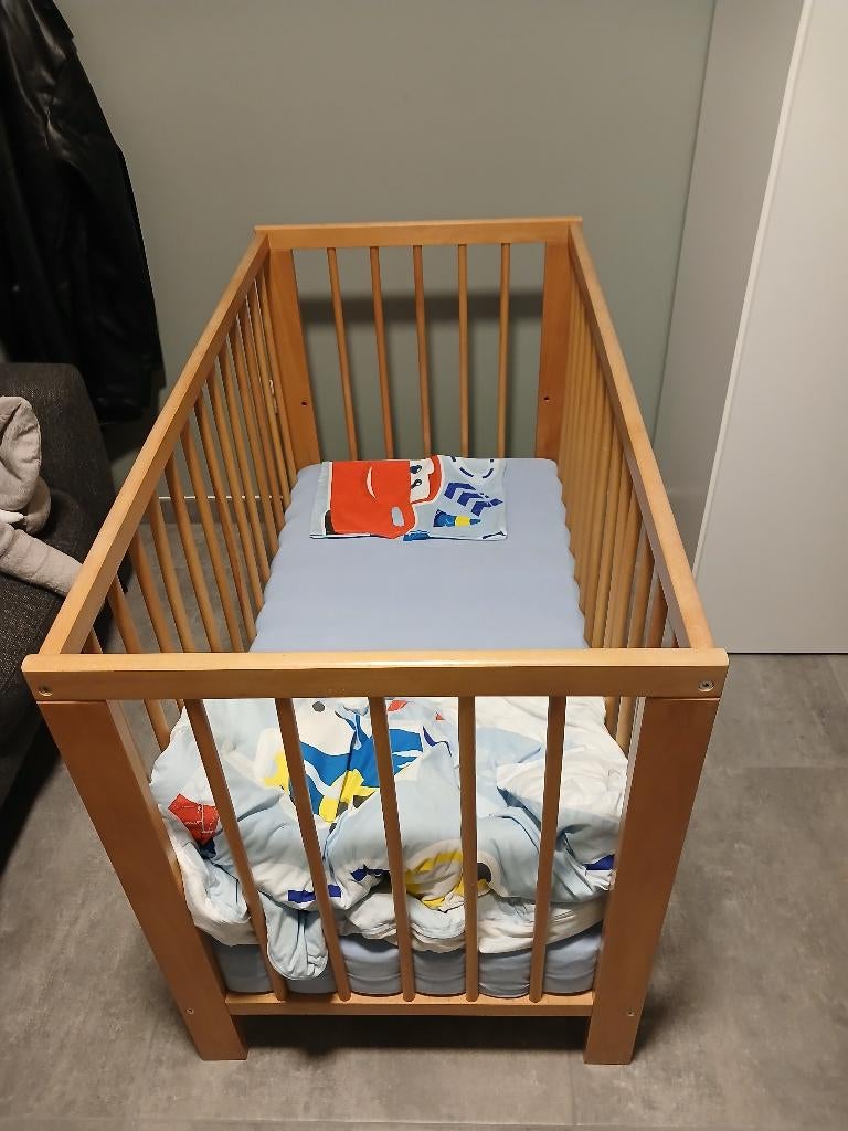 babybedje, Ophalen, Zo goed als nieuw, Minder dan 140 cm, Matras