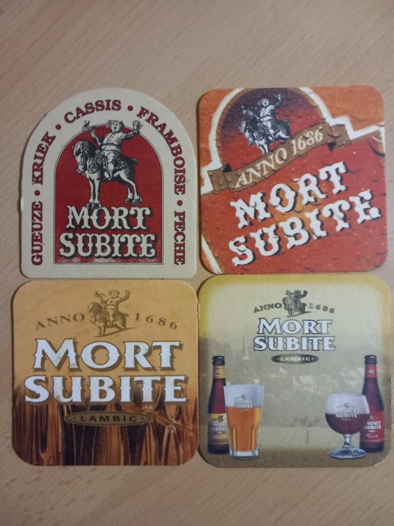Bierviltjes Mort Subite (533), Verzamelen, Ophalen of Verzenden, Zo goed als nieuw