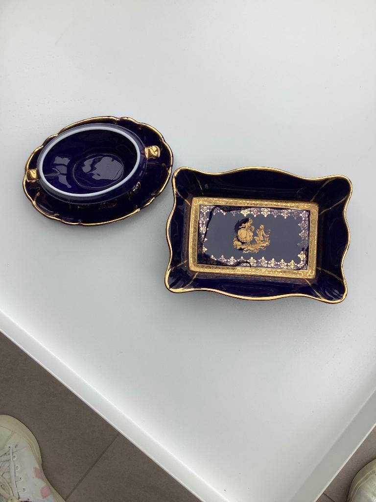 Limoges france porselein, 2 stuks,vintage, Antiek en Kunst, Ophalen of Verzenden