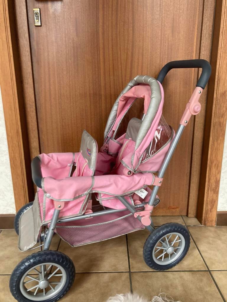Dubbele poppenwagen Baby Born, Kinderen en Baby's, Ophalen, Gebruikt
