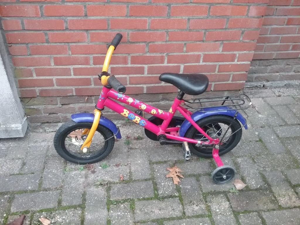 Kinderfiets met zijwieltjes 16 inch, Fietsen en Brommers, Fietsen | Kinderfietsjes, Ophalen of Verzenden, Gebruikt, 16 tot 20 inch