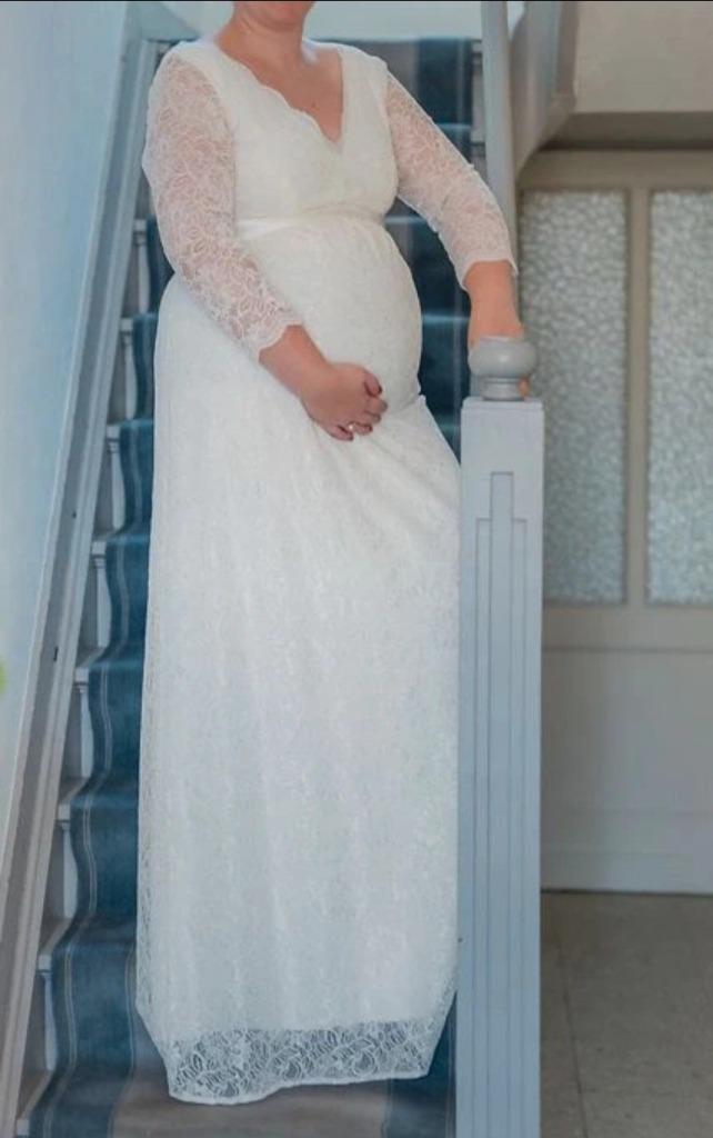 Zwangerschaps-bruidsjurk Tiffany Rose ,maat 4 (42/44), Kleding | Dames, Zwangerschapskleding, Maat 42/44 (L), Tiffany Rose, Nieuw