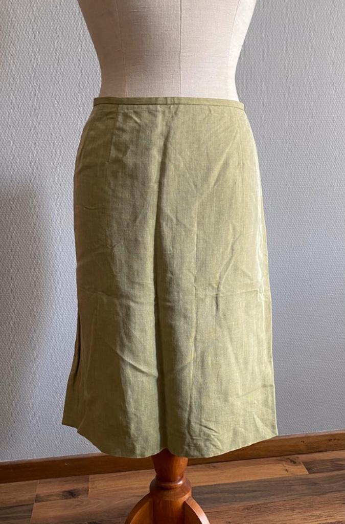 Khaki-kleurige rok Jobis maat 44, Kleding | Dames, Verzenden, Maat 42/44 (L), Zo goed als nieuw, Jobis