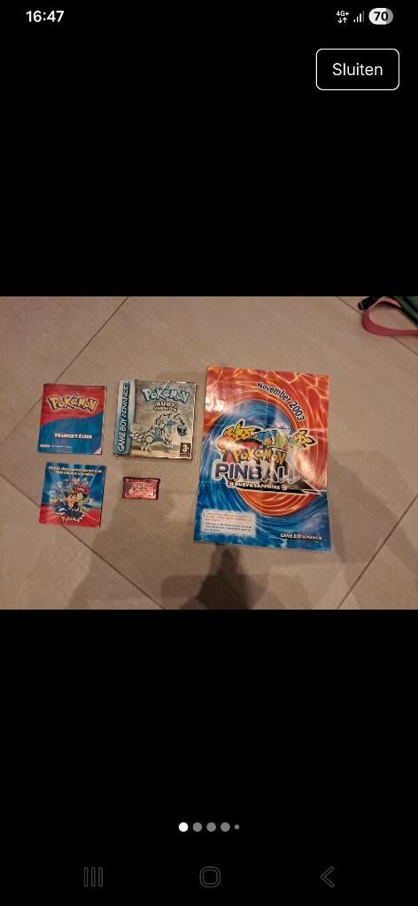 Pokémon Ruby version met poster en handleiding, Enlèvement ou Envoi, Comme neuf, Autres genres