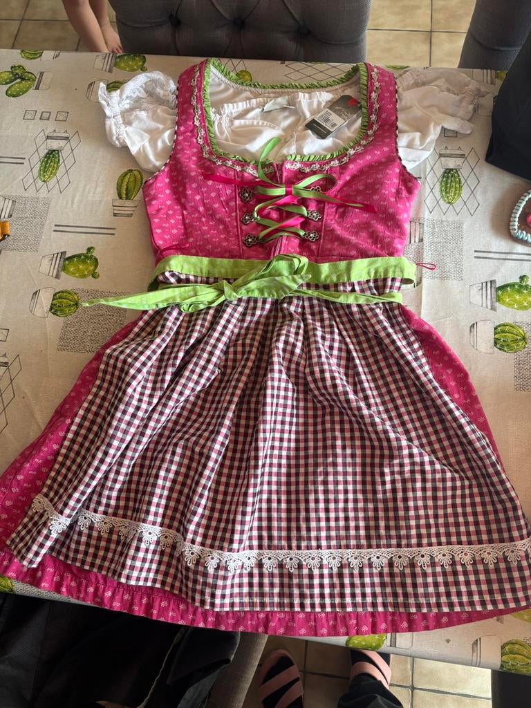 NIEUW Drindle oktoberfest schlagerfestival kleedje 40-42, Ophalen of Verzenden, Nieuw, Maat 38/40 (M), Kleding