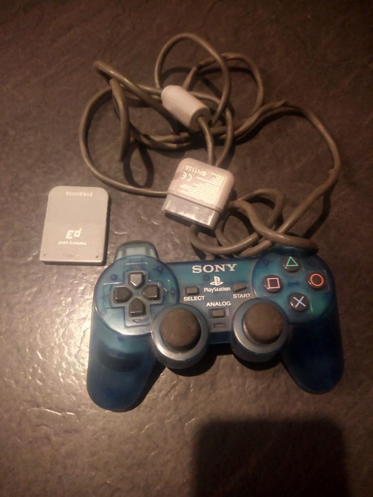 PlayStation1 controller +memorykaart, Consoles de jeu & Jeux vidéo, Consoles de jeu | Sony Consoles | Accessoires, Enlèvement ou Envoi