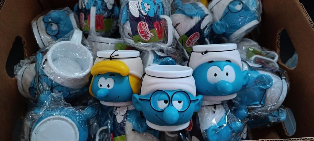 Smurfen ijsbekers Walcor 35stuks., Verzamelen, Smurfen, Ophalen of Verzenden, Nieuw, Brilsmurf