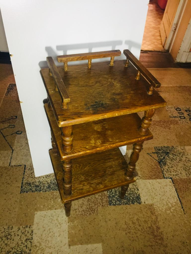 Étagère meuble buffer vitrine armoire ancien bois, Enlèvement