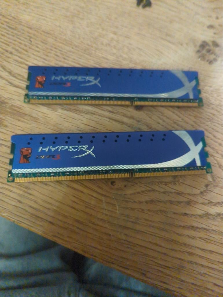 8gb ddr3 hyper x (2x4gb), Enlèvement ou Envoi, 8 GB, DDR3, Comme neuf