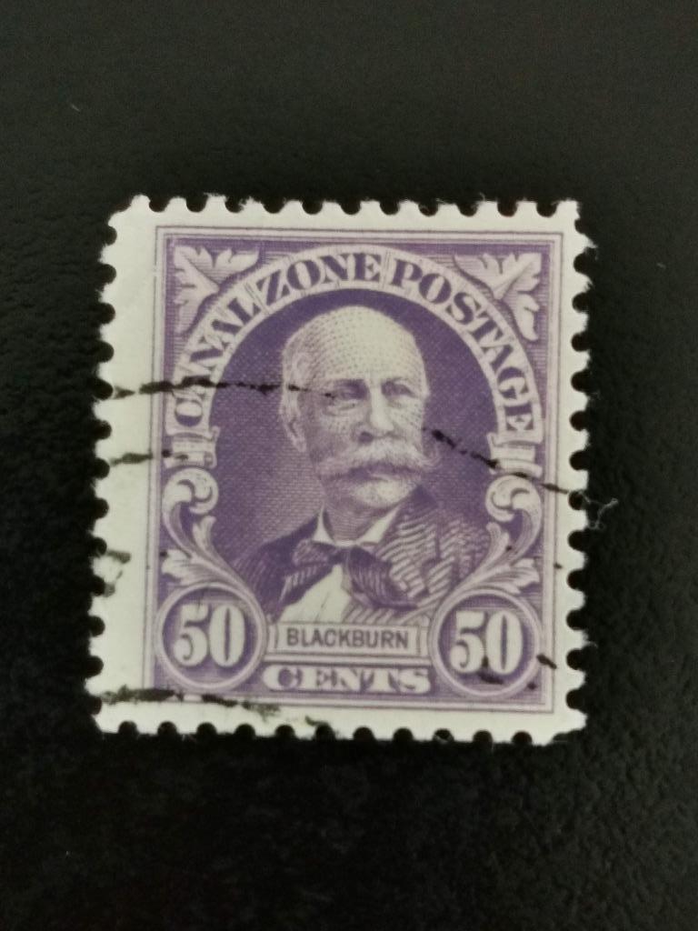 Zone du canal de Panama 1928 - Personne célèbre - Blackburn, Enlèvement ou Envoi, Affranchi, Amérique centrale