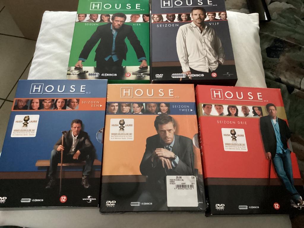 HOUSE  M.D. seizoen 1 tot en met seizoen 5, Cd's en Dvd's, Ophalen of Verzenden