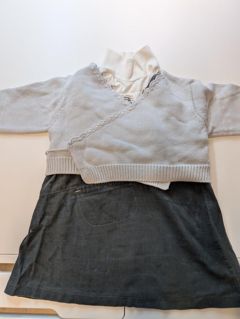 Folieke ensemble van souspull,overgooier en golfje maat 86, Kinderen en Baby's, Meisje, Ophalen of Verzenden, Zo goed als nieuw