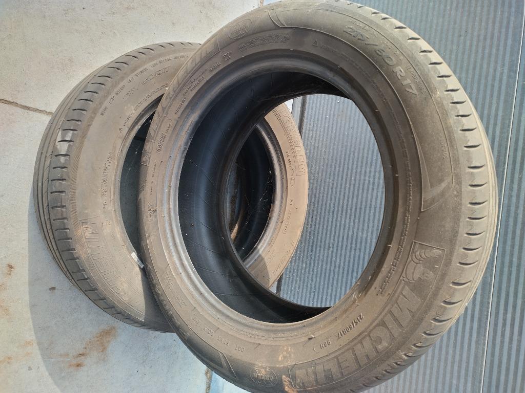 2x banden Michelin Primacy3   215/60r17, Auto-onderdelen, Banden en Velgen, Band(en), 17 inch, 215 mm, Personenwagen, Gebruikt
