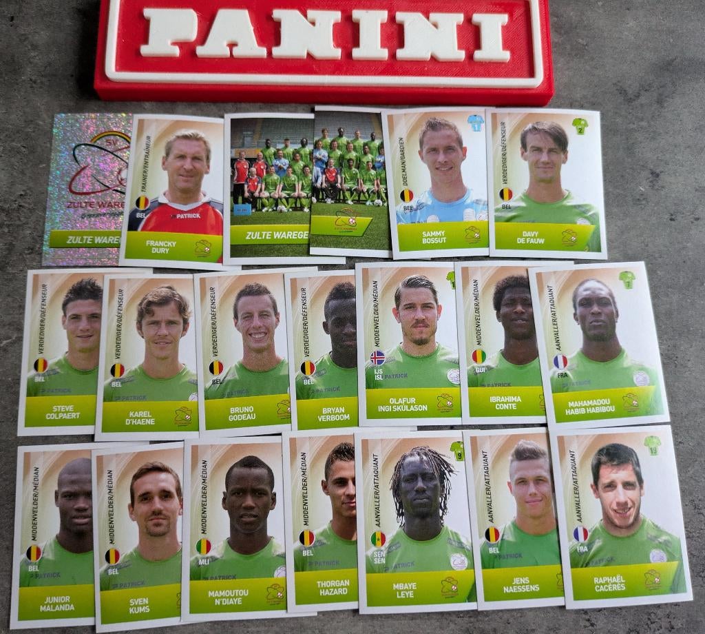 Panini FOOTBALL 2014 20 AUTOCOLLANTS WAREGEM ZULTE FOOTBALL, Enlèvement ou Envoi, Neuf