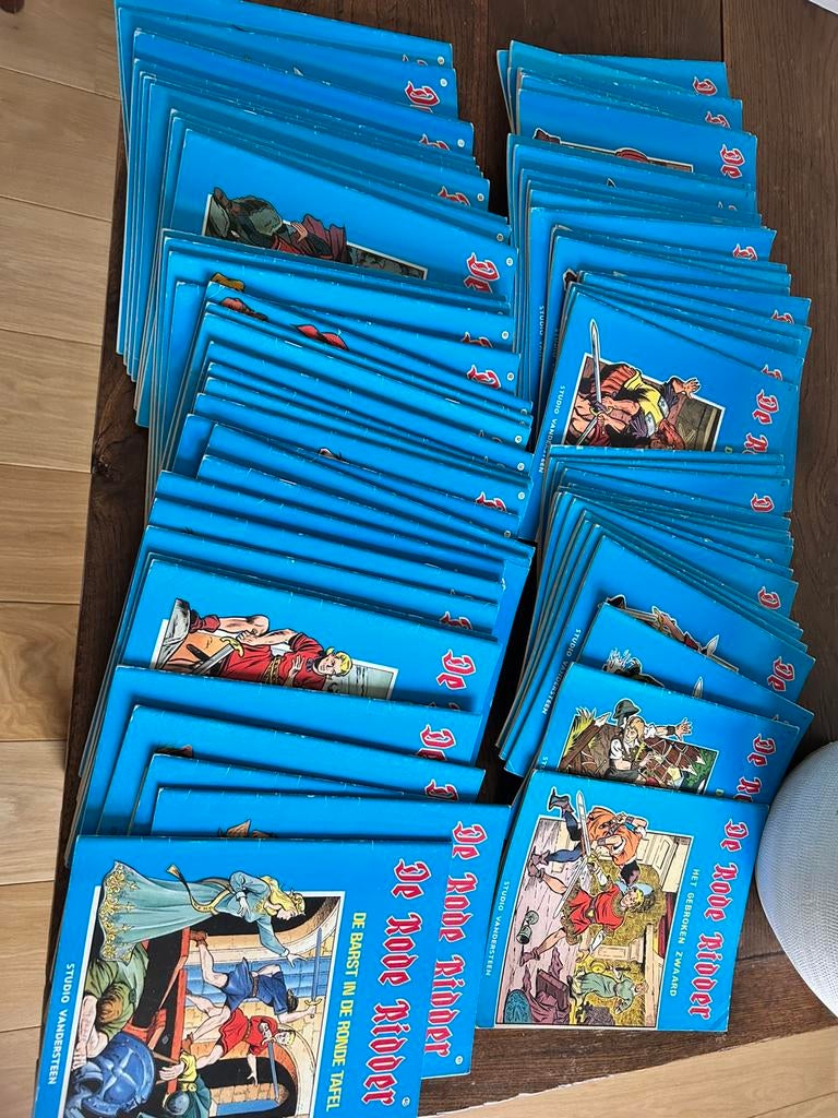 Lot rode ridder. Reeks kranten alle 75 strips, Boeken, Stripverhalen, Complete serie of reeks, Ophalen, Zo goed als nieuw, Willy Vandersteen