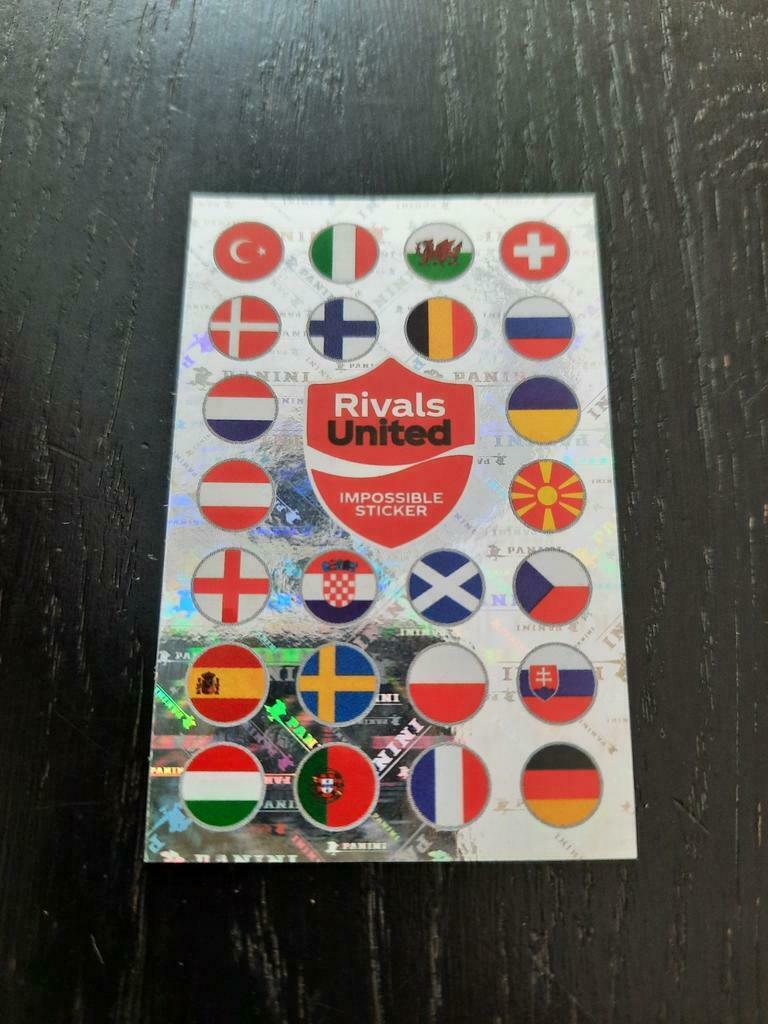 Panini, Impossible sticker, euro 2020., Verzamelen, Ophalen of Verzenden, Zo goed als nieuw, Poster, Plaatje of Sticker