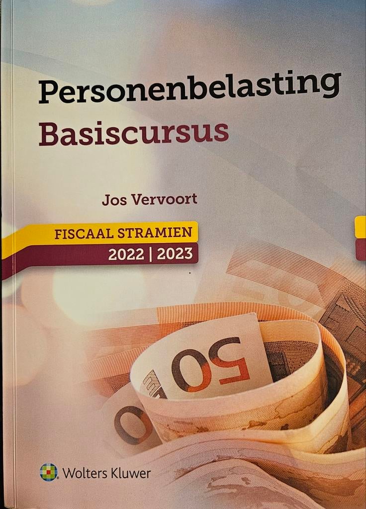 Personenbelasting Basiscursus Fiscaal Stramien 2022-2023, Boeken, Ophalen of Verzenden, Zo goed als nieuw