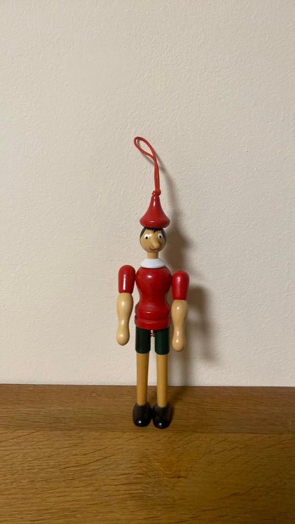 Ancien Pinocchio articulé en boîs hauteur 21 cm, Collections