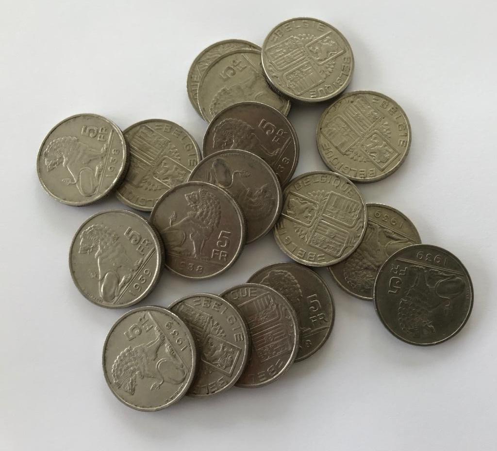 17x5 Voor Leopold III, Postzegels en Munten, Ophalen of Verzenden, Overig, Losse munt